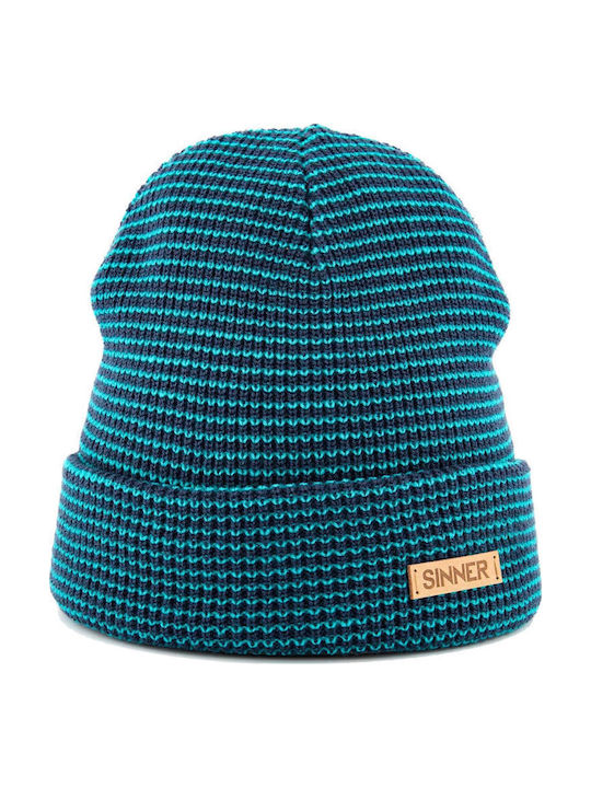 Kids Beanie Knitted Blue