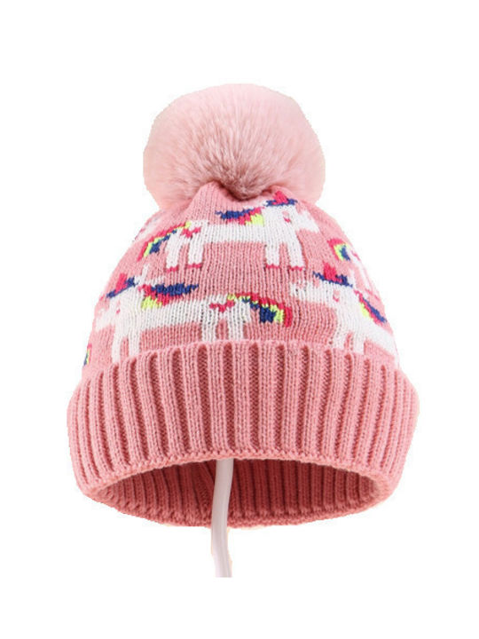 Tatu Moyo Kids Beanie Knitted Pink