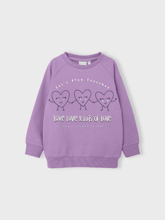Name It Kids Sweatshirt with Hood Lilac
