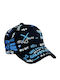 Tatu Moyo Kinderhut Jockey Stoff Blau