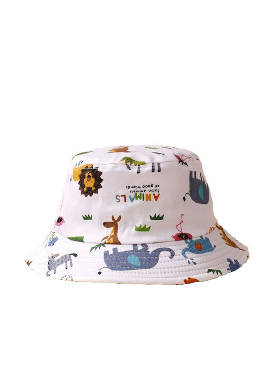 Tatu Moyo Kids' Hat Bucket Fabric White