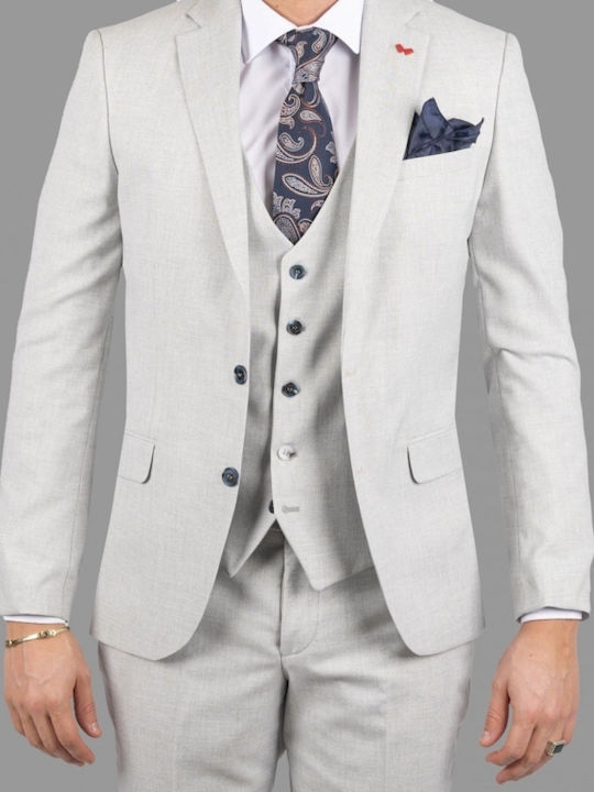 Dezign Men's Suit Gray