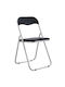 Bold Foldable Kitchen Metallic Chair Black 46x30x80cm 6pcs