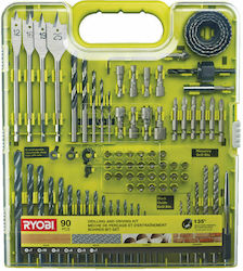 Ryobi Σετ 90 Τρυπάνια HSS με Κυλινδρικό Στέλεχος για Μέταλλο Ryobi Σετ 90 Τρυπάνια HSS με Κυλινδρικό Στέλεχος για Μέταλλο