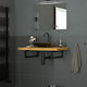 ML-Design Heavy-Duty Metallic Shelf Brackets Black 450x150mm 490006963