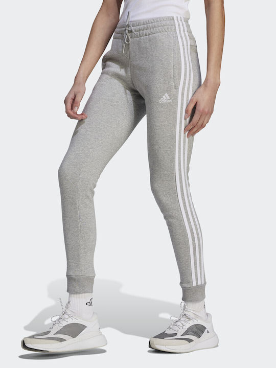 adidas 3-Stripes Долнище на анцуг Флийс Сив