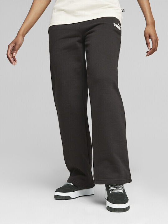 Logo Jogginghose Vlies Schwarz