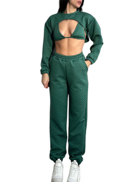 Chica Set Women's Sweatpants Green