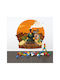 Caravelshop Autocolant Decorativ pentru Copii Perete 100x100buc