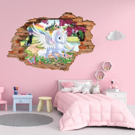 Caravelshop Детска стикерна за стена Стена 3D 95x63бр