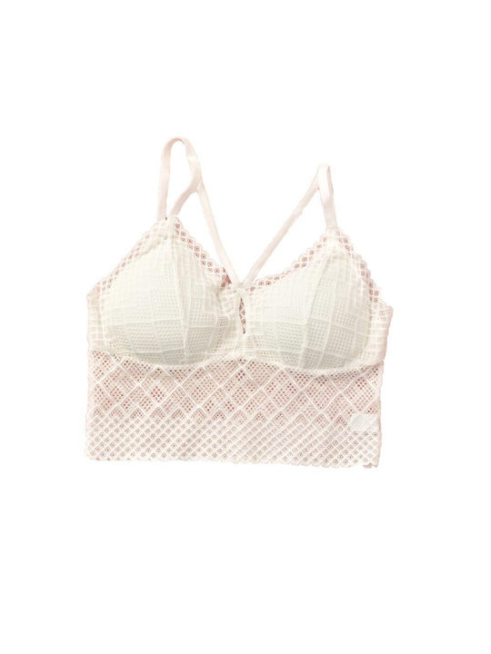 Potre Women's Bralette Bra White