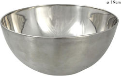 Hit Inox Salad Bowl Silver 19x19x12cm