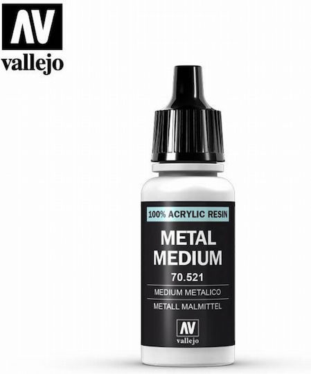 Acrylicos Vallejo Χρώμα Μοντελισμού σε Ασημί χρώμα 18ml