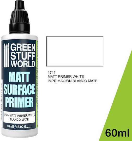 Green Stuff World Matt Surface Modellbau-Farbe in Weiß Farbe 60ml