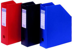 F-Plast Magazine File Organizer Plastic Red