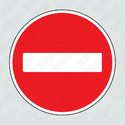 Infosign Sign Sticker "Prohibition of Entrance " 20x20cm