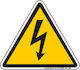 Infosign Sign Risk of Electric Shock 5cm.