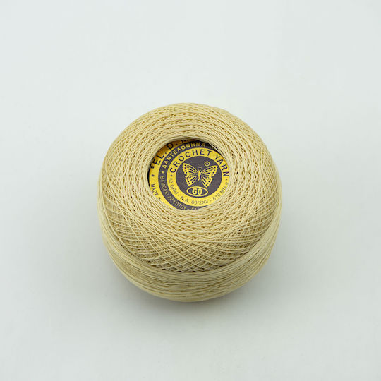 Vostex Vostex Strickgarn Spitzenfaden Beige 810m 50g