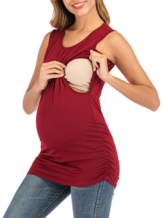 Queen Mother Maternity Top Red