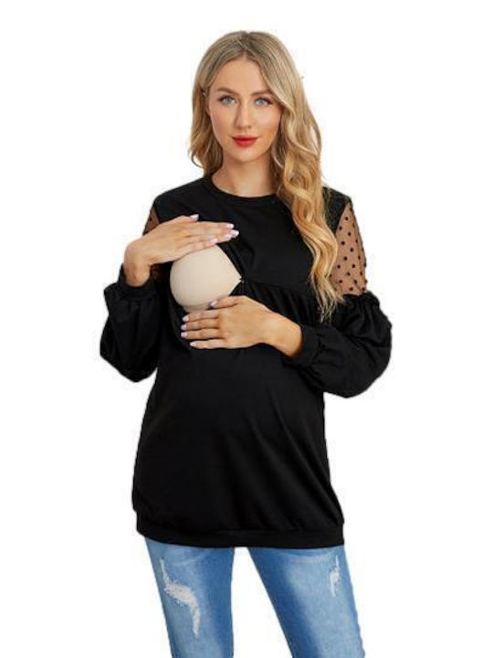 Queen Mother Top Maternity Tops Negru