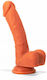 X-Men Dildo Ρεαλιστικό Dildo με Όρχεις και Βεντούζα Φούξια 19cm