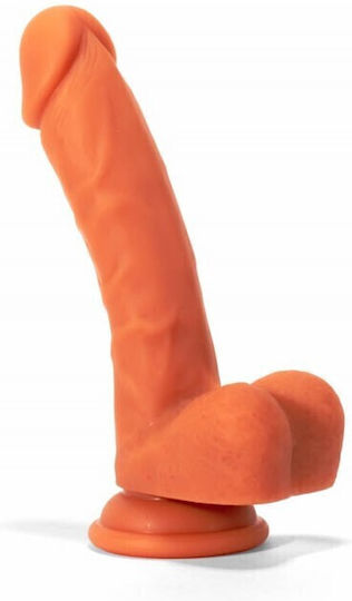 X-Men Dildo Ρεαλιστικό Dildo με Όρχεις και Βεντούζα Φούξια 19cm