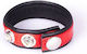 Kiotos Rainbow Cock Ring Schwanz Leder Rot