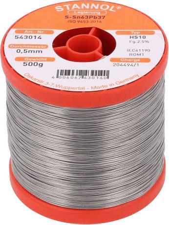 Stannol Solder Καλάι Κόλλησης 0.5mm 500gr