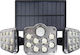 Eko Light Lampă Solară 20W cu Senzor de Mișcare și Telecomandă IP44