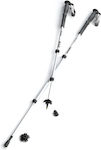 Silva Pair of Compact Aluminum Trekking Poles with 3 Sections White 230gr