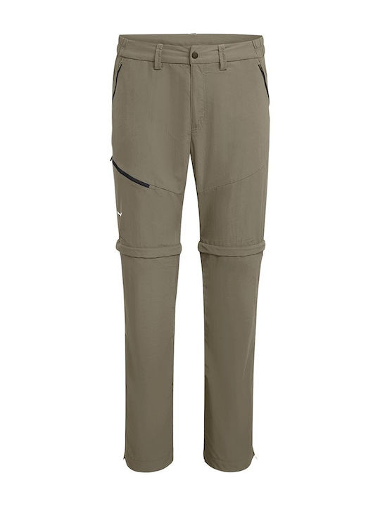 Salewa Iseo Dry Ανδρικό Μακρύ Παντελόνι Πεζοπορίας Καφέ