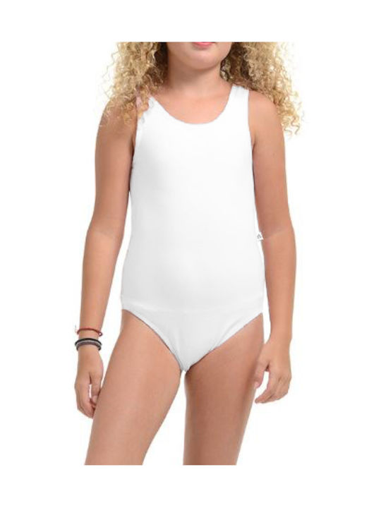 Dansport Kids Dance Bodysuit White