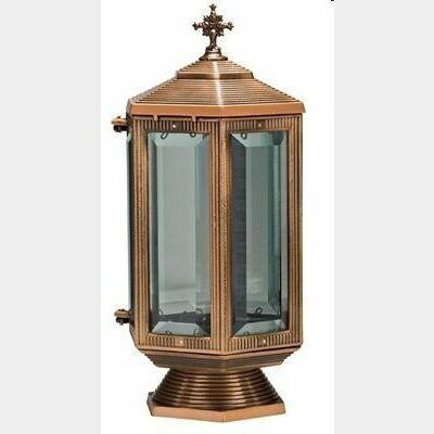 Vrochidis Metallic Memorial Candlestick 35x15x35cm