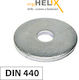 Helix Пералня Широк за Винт M8мм 100бр DIN 440