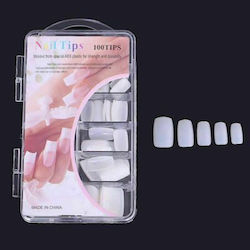 Gel Tips Νυχιών σε Μπεζ Χρώμα 100τμχ