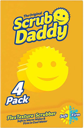 Scrub Daddy Scrub Daddy Set Bureți de bucătărie Galbeni 4buc