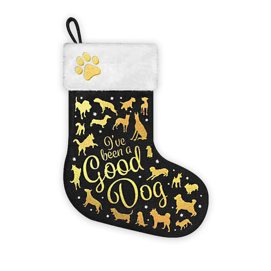 Christmas Decorative Fabric Black Socks L30xW30xH37cm