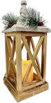 Christmas Wood Battery Lantern