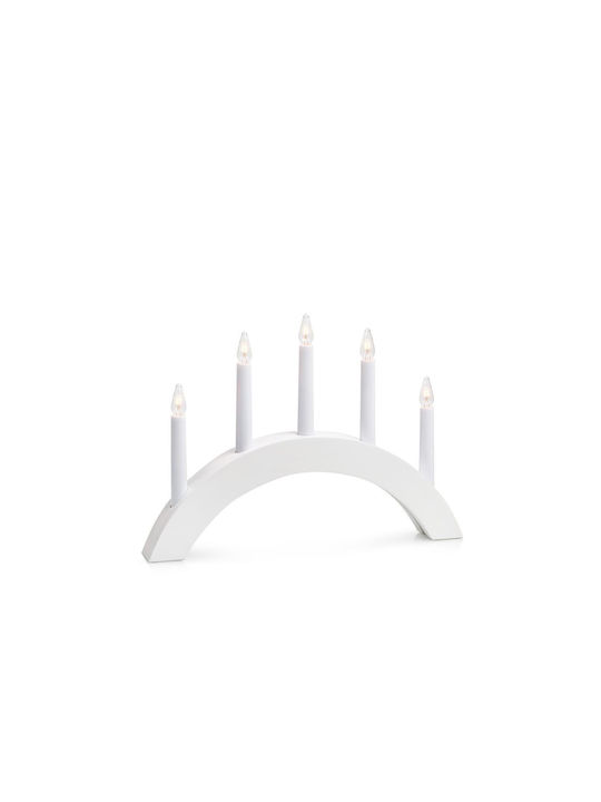 Markslöjd Christmas White Candlestick