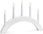 Markslöjd Christmas White Candlestick