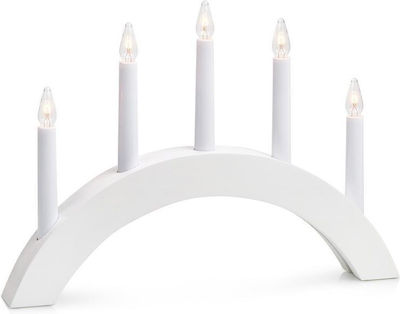 Markslöjd Christmas White Candlestick