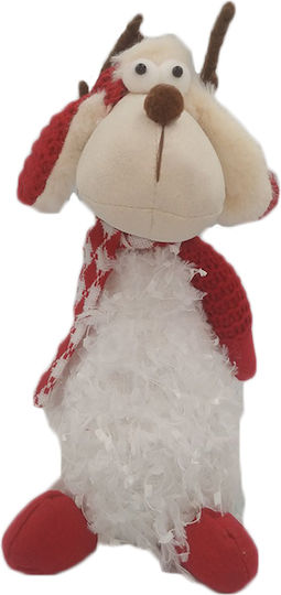 Illuminated Christmas Figure Reindeer Red Height 25cm with Music