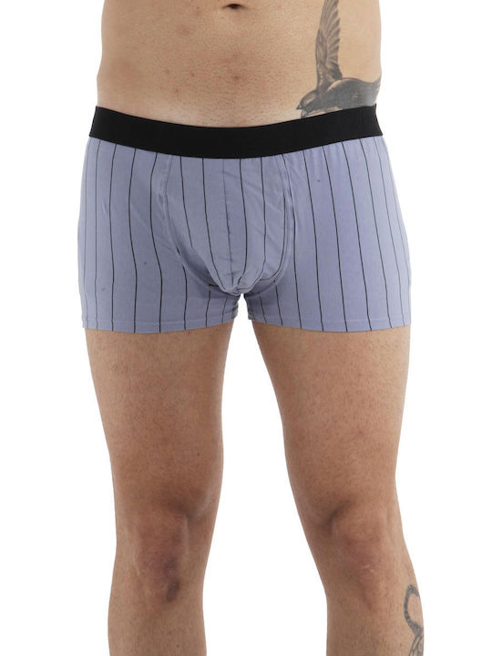 Herren Boxershorts Blau mit Mustern 1Packung