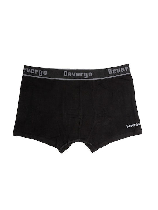 Devergo Herren Boxershorts Schwarz 1Packung