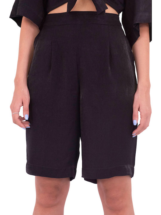 ICHI Women's Black Bermuda