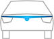Heko Windbreaker Car Hood Dark Fime for Volkswagen Sharan 2 2010+ 1pcs