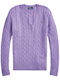 Ralph Lauren Damen Langarm Pullover Wolle Flieder