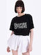 Damen T-Shirt Schwarz