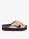 Γυναικεία Σανδάλια Flatforms Χρυσά