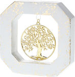 Κεραμικό με Δέντρο Ζωής Χρυσό (10x10x2,2cm) Κ442, nv23-30-00001-442